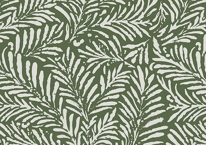 Balmy Palms (Blackout), Lush Green - Motorised Roller Blind - Image 6